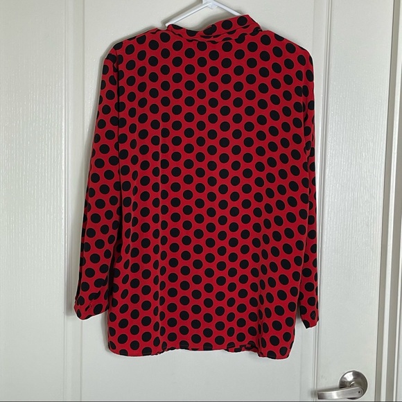 Vintage Rafaela secretary 80s blouse polka dot - Picture 3 of 8